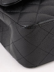 2005 Caviar Skin 经典翻盖链条包 25厘米 黑色