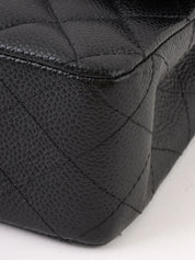 2005 Caviar Skin 经典翻盖链条包 25厘米 黑色