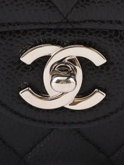 2005 Caviar Skin 经典翻盖链条包 25厘米 黑色