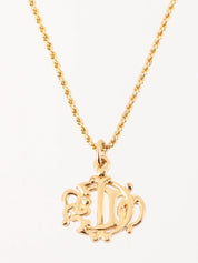 徽章标志牌项链金色