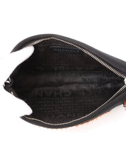 2004 Silk Satin Pearl CC Mark Chain Shoulder Bag Black