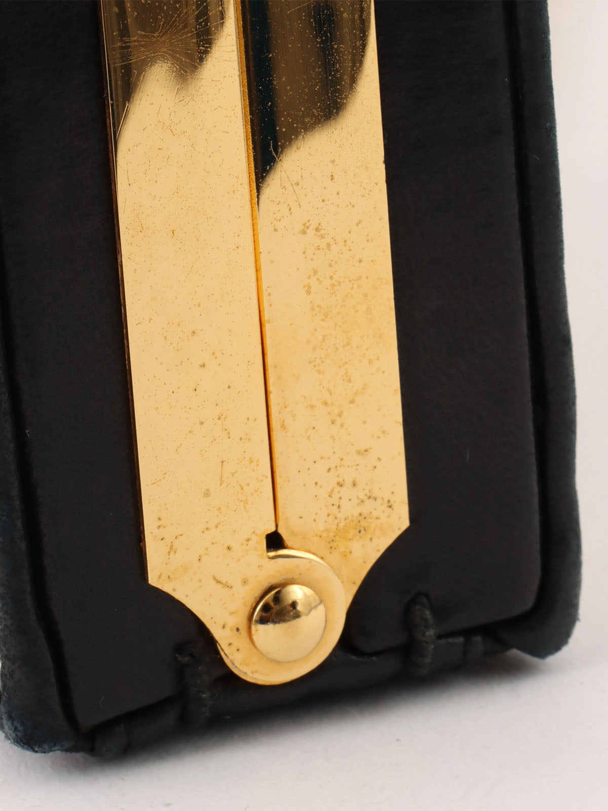 1990s Sequin CC Mark Clasp Chain Shoulder Bag Aurora