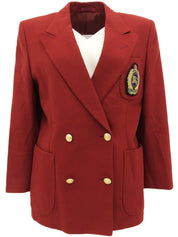 Logo Emblem Jacket Red