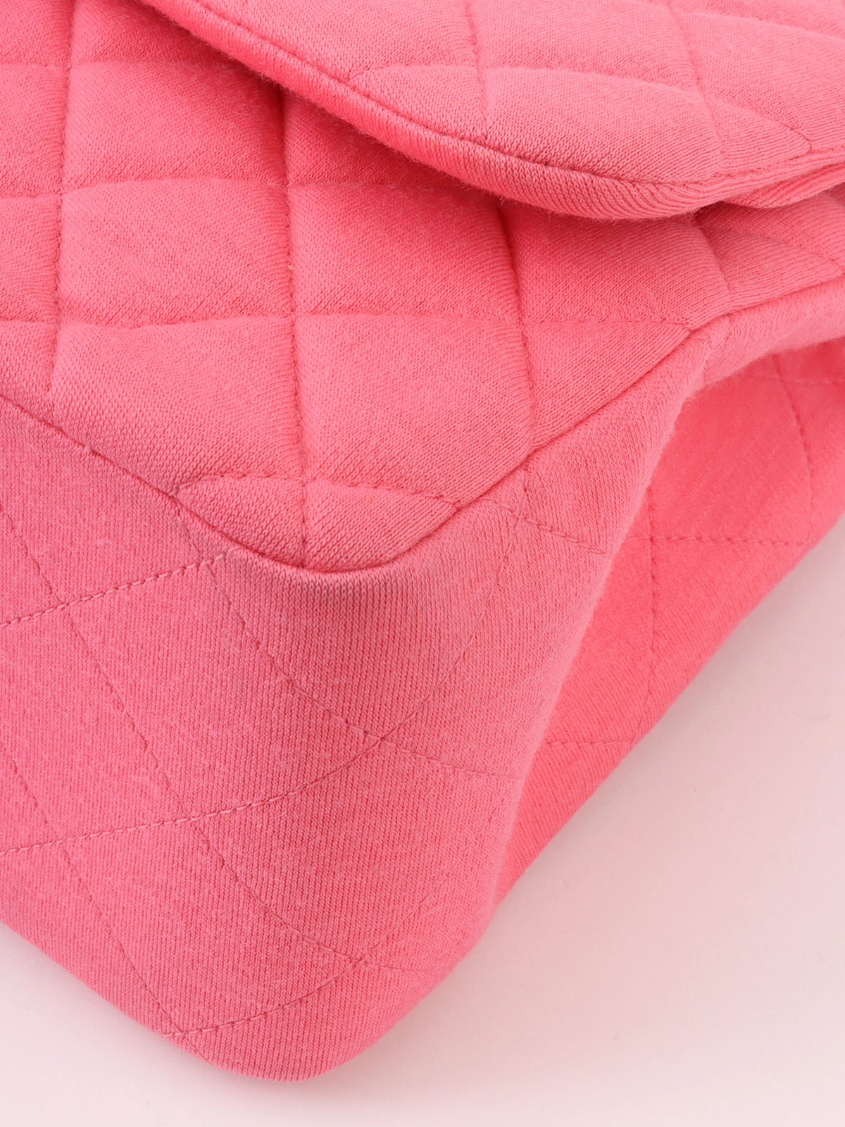 Pink cotton classic flap chain bag, circa 2014