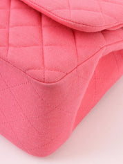 Pink cotton classic flap chain bag, circa 2014