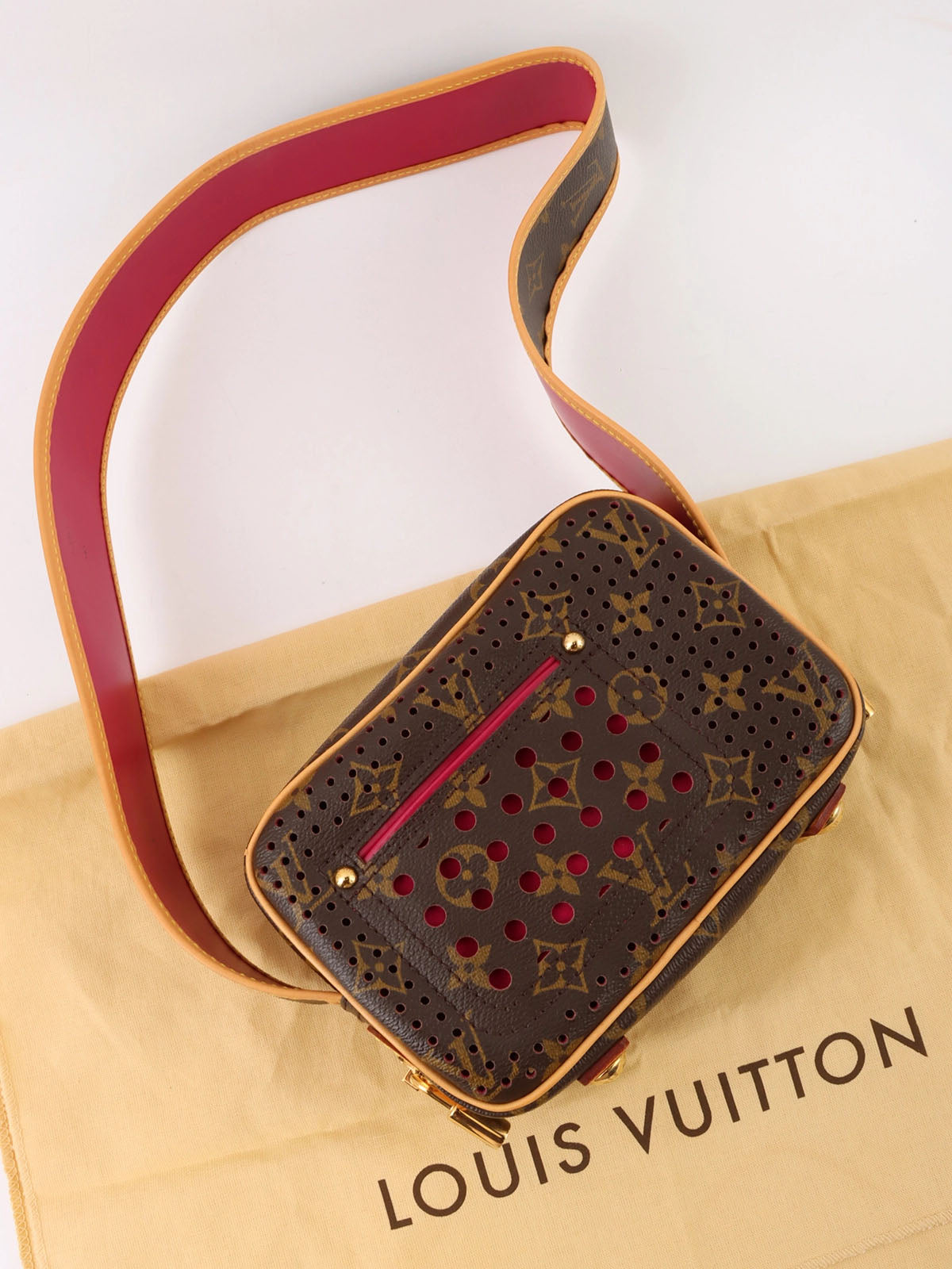 棕色/紫红色帆布 Monogram Performini Trocadero