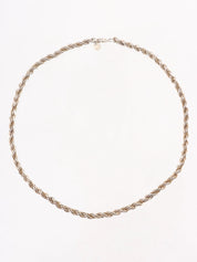 18K925 Twist Chain Necklace Silver/Gold