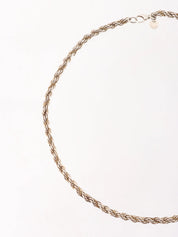 18K925 Twist Chain Necklace Silver/Gold