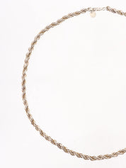18K925 Twist Chain Necklace Silver/Gold