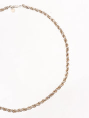 18K925 Twist Chain Necklace Silver/Gold