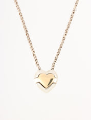 18K925 Heart Puzzle Necklace Silver/Gold