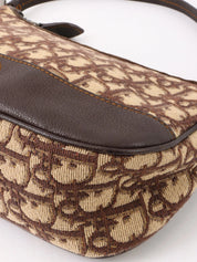 Trotter 图案徽标牌单肩包 棕色