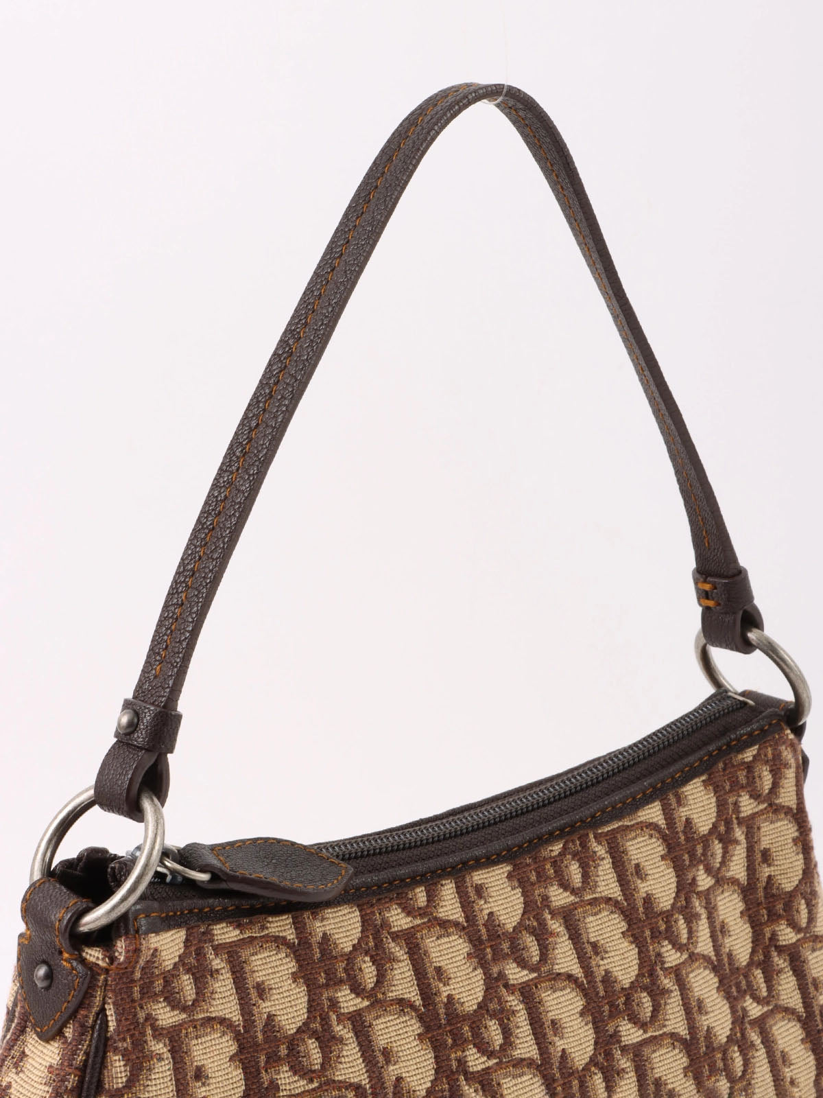 Trotter 图案徽标牌单肩包 棕色