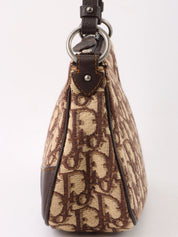 Trotter 图案徽标牌单肩包 棕色