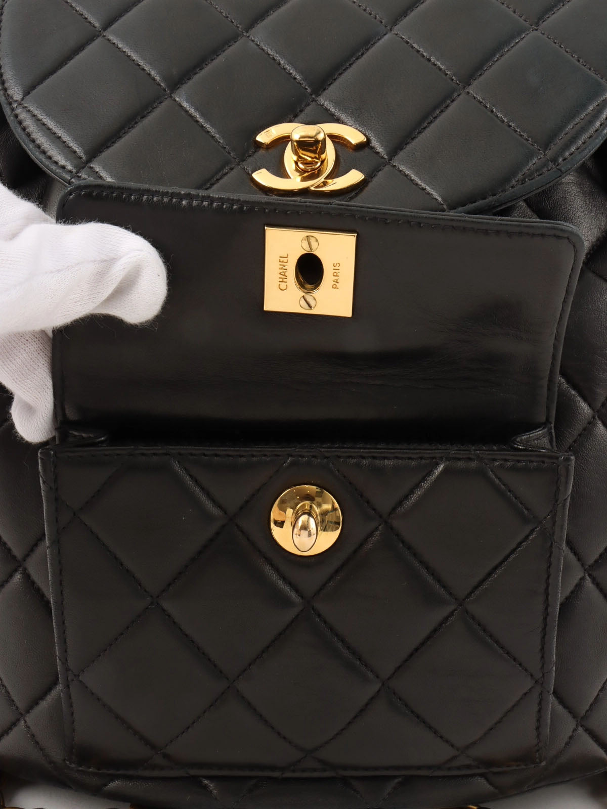 1997 Double CC Turnlock Backpack Black