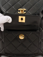 1997 Double CC Turnlock Backpack Black