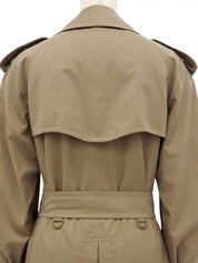 Nova Check Lining Trench Coat in Beige