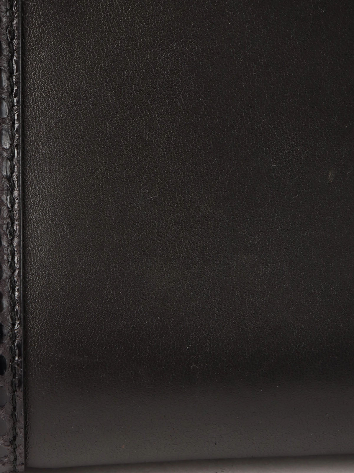 Python Intrecciato Handbag in Black