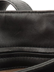 Python Intrecciato Handbag in Black