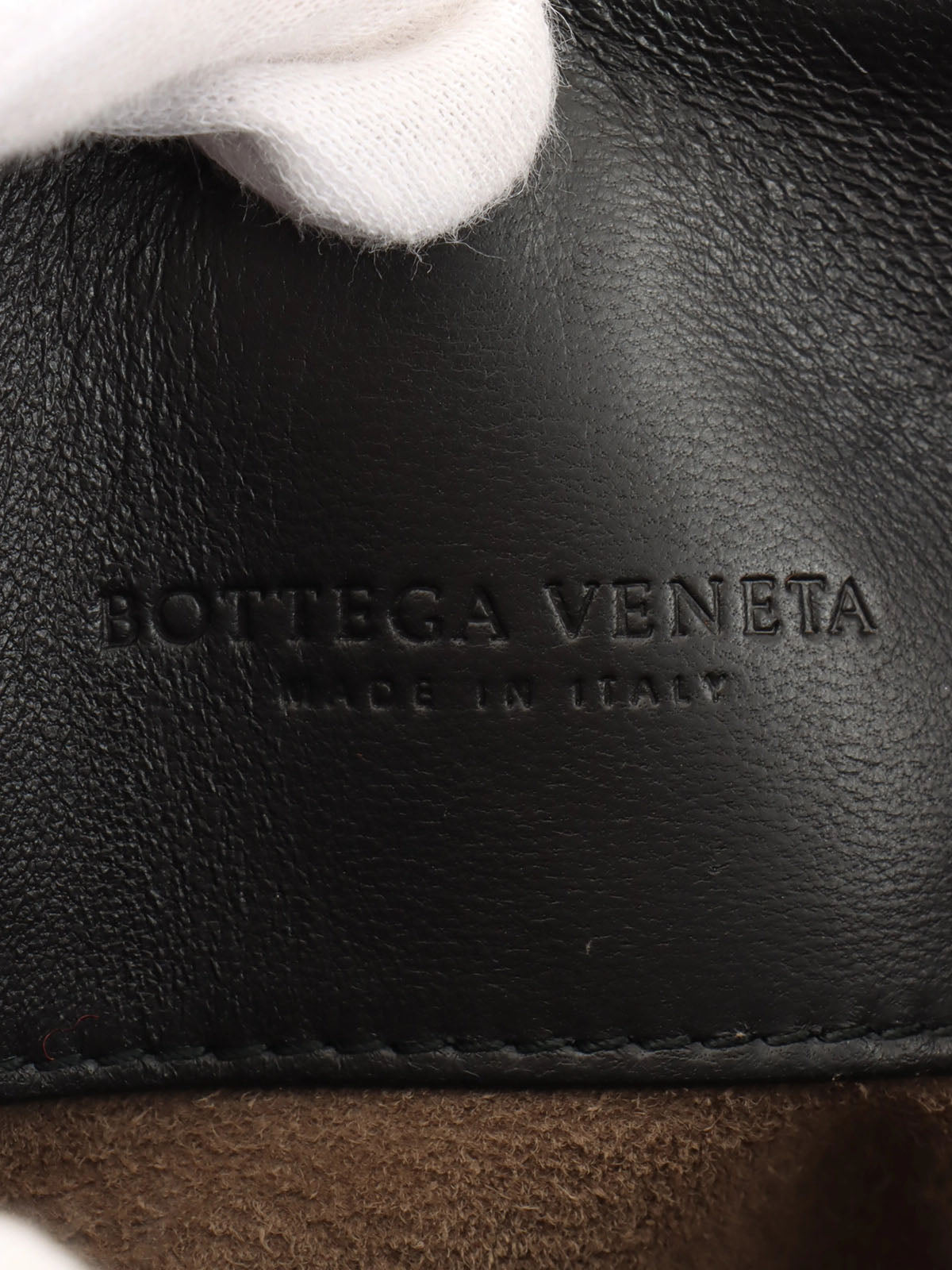 Python Intrecciato Handbag in Black