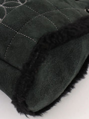 2005 Mouton CC Mark Stitch Shoulder Bag in Black