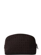 Logomania 手拿包 深棕色