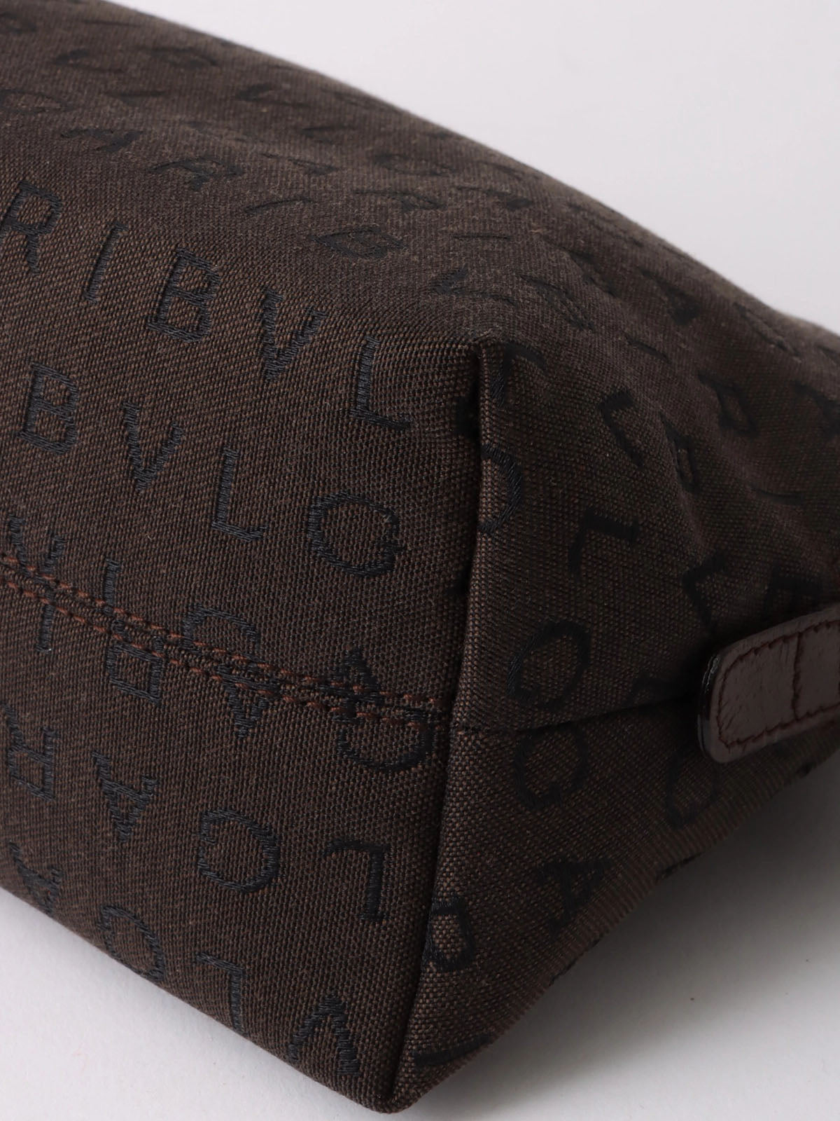 Logomania 手拿包 深棕色