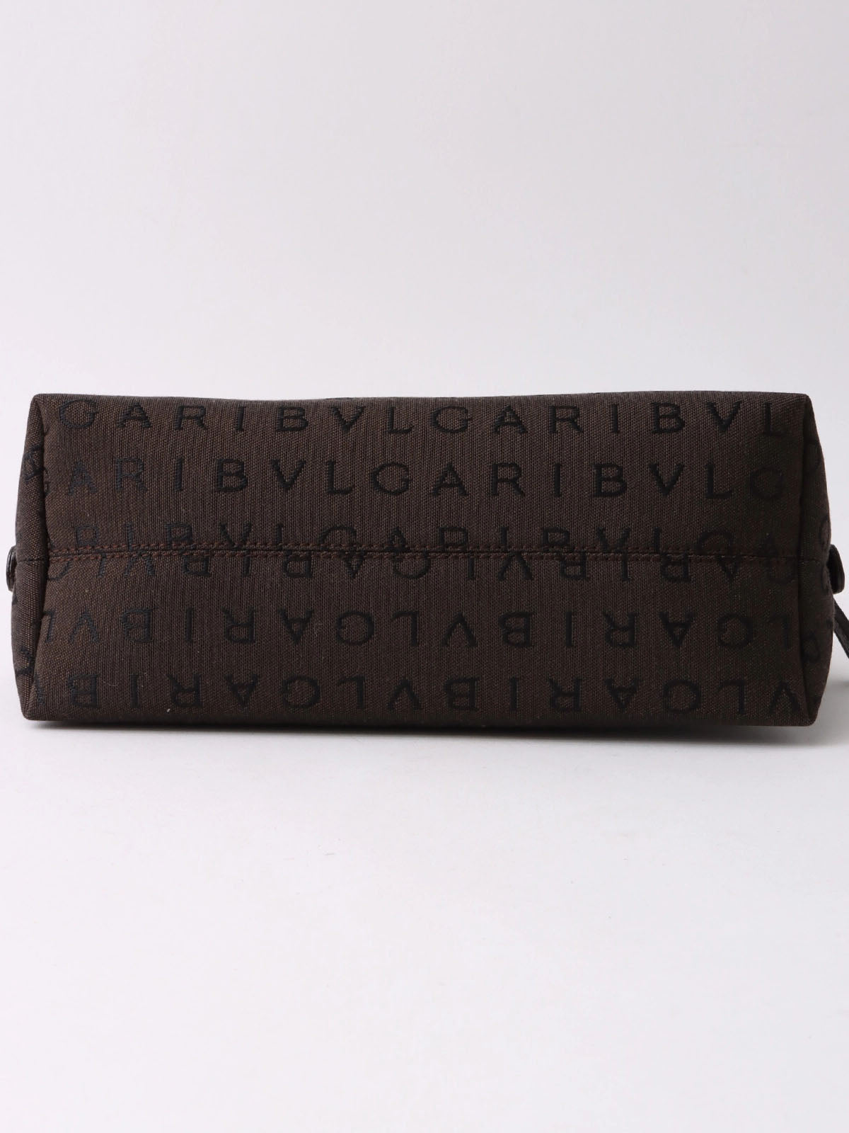 Logomania 手拿包 深棕色