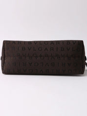 Logomania 手拿包 深棕色