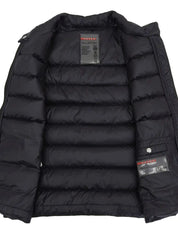 Logo Plate Down Vest Black