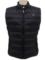 Logo Plate Down Vest Black