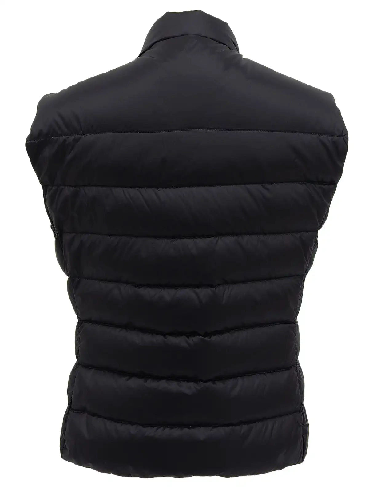 Logo Plate Down Vest Black