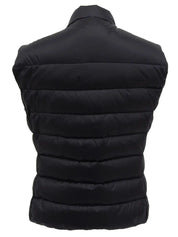 Logo Plate Down Vest Black