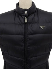 Logo Plate Down Vest Black