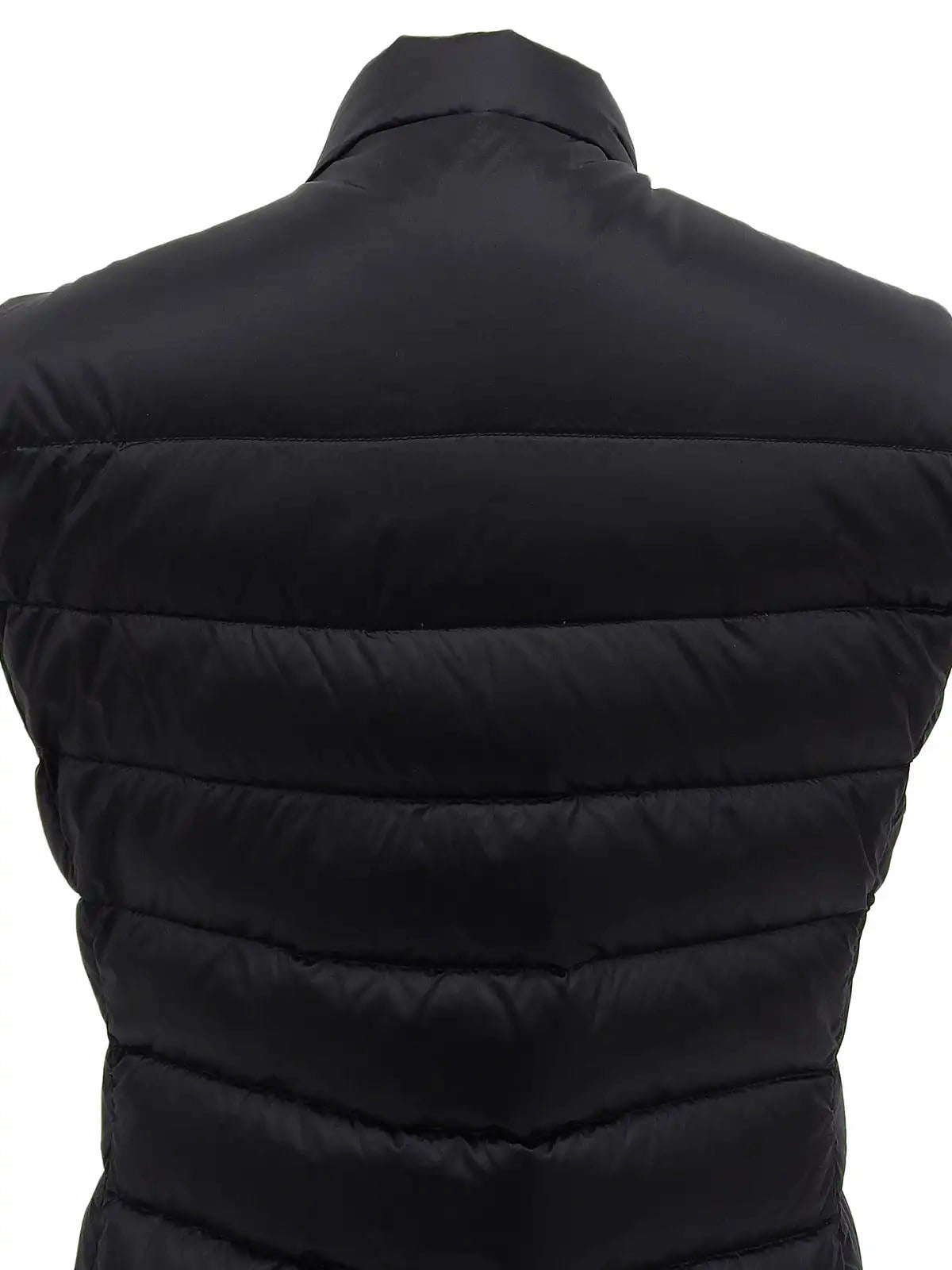 Logo Plate Down Vest Black