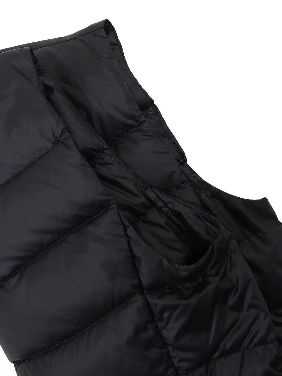 Logo Plate Down Vest Black