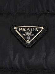 Logo Plate Down Vest Black