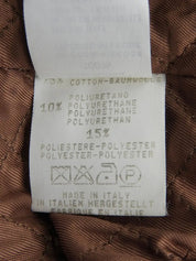 ロゴボタンロングコート ブラウン