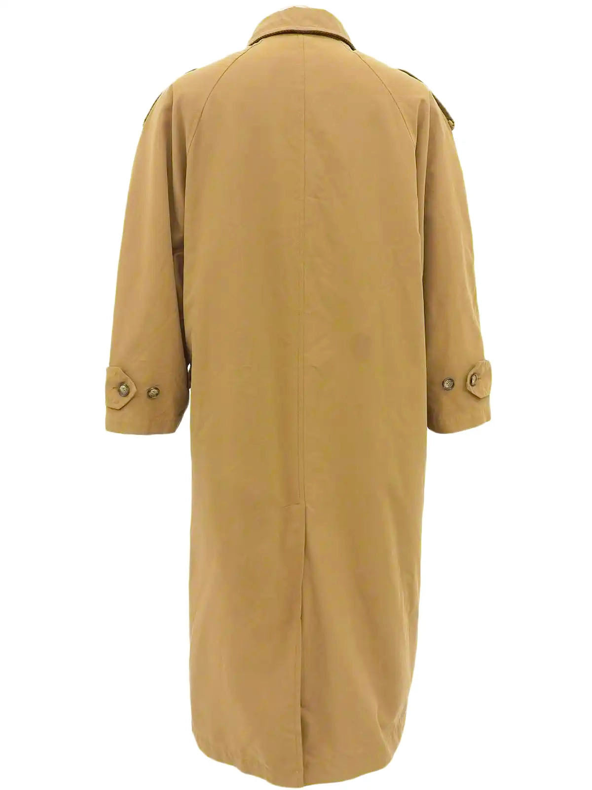 ロゴボタンロングコート ブラウン