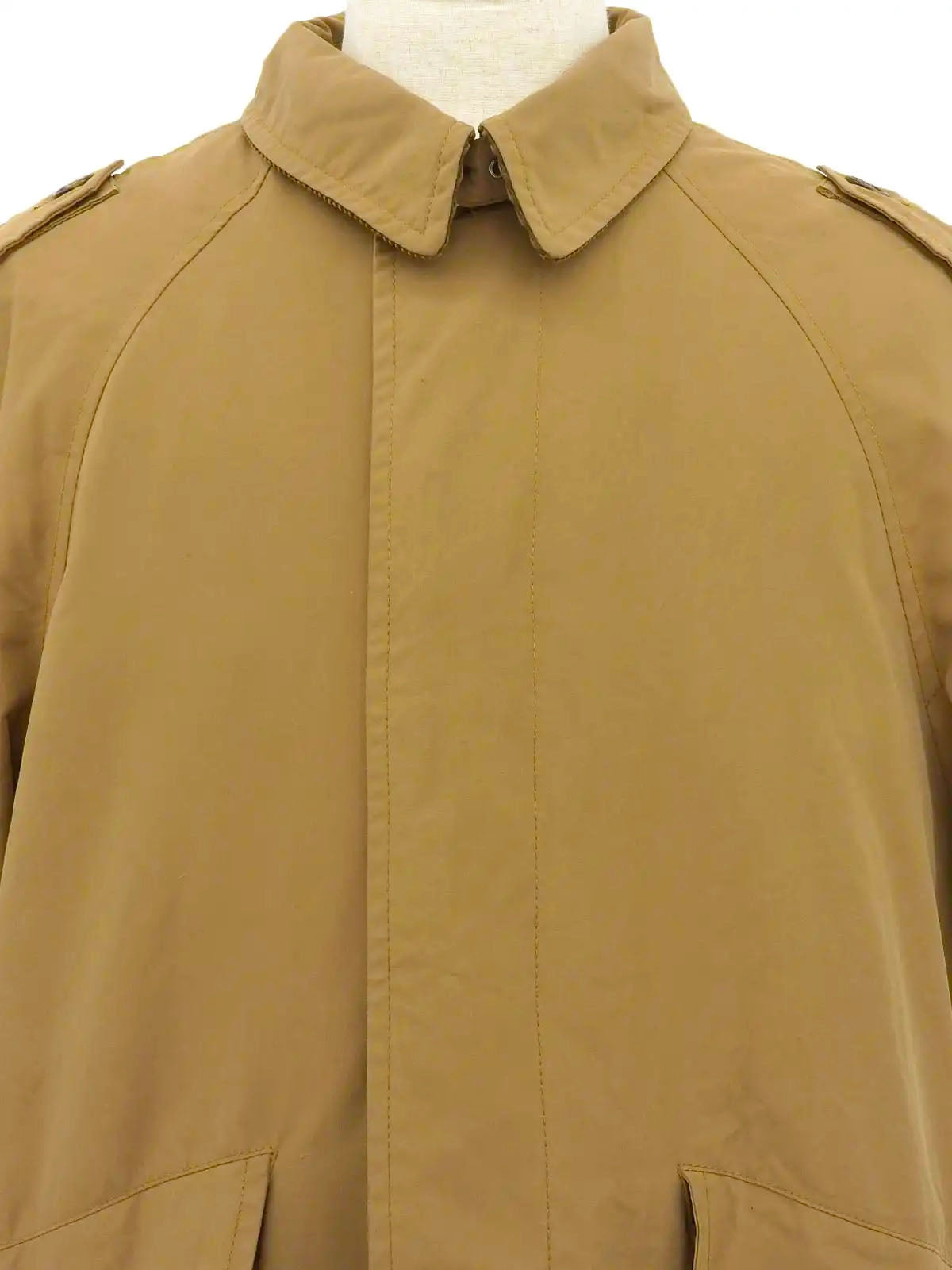 ロゴボタンロングコート ブラウン