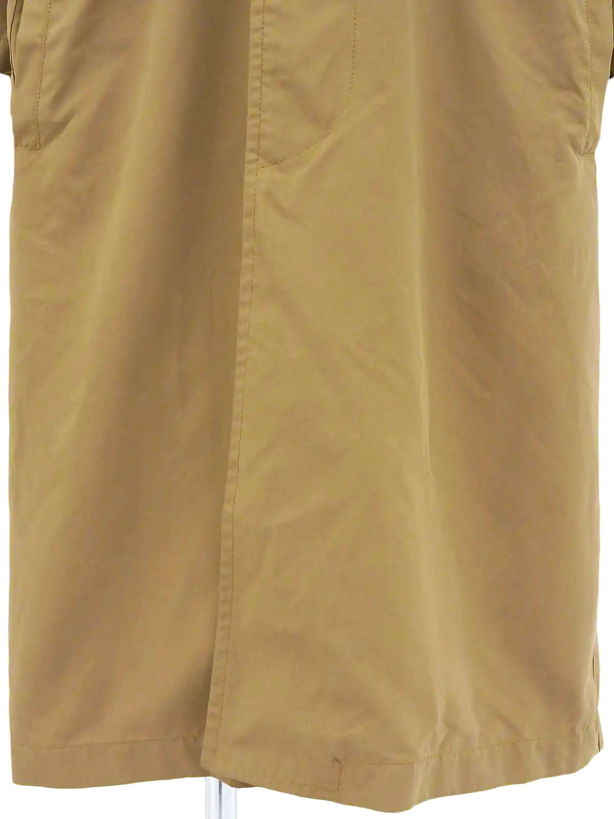 ロゴボタンロングコート ブラウン