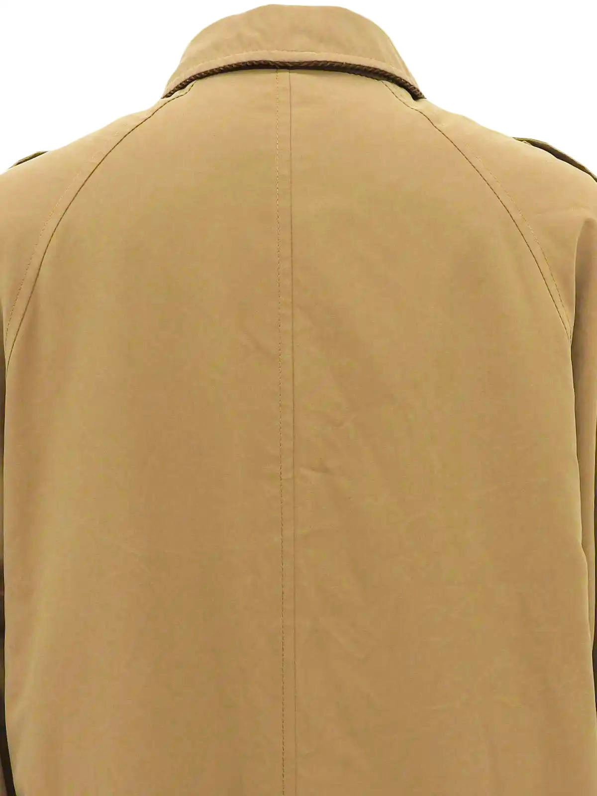 ロゴボタンロングコート ブラウン