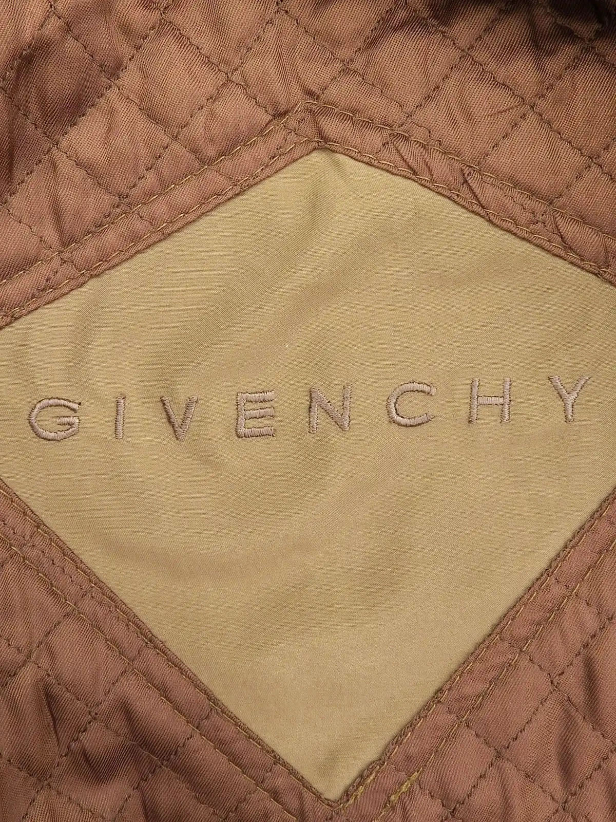 ロゴボタンロングコート ブラウン