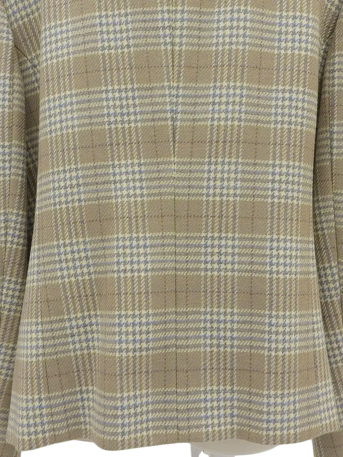 チェックパターンジャケット ベージュ/マルチ