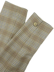 チェックパターンジャケット ベージュ/マルチ