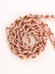 2004 Caviar Skin Classic Flap Chain Bag 25cm Pink