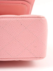 2004 Caviar Skin Classic Flap Chain Bag 25cm Pink