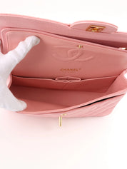 2004 Caviar Skin Classic Flap Chain Bag 25cm Pink