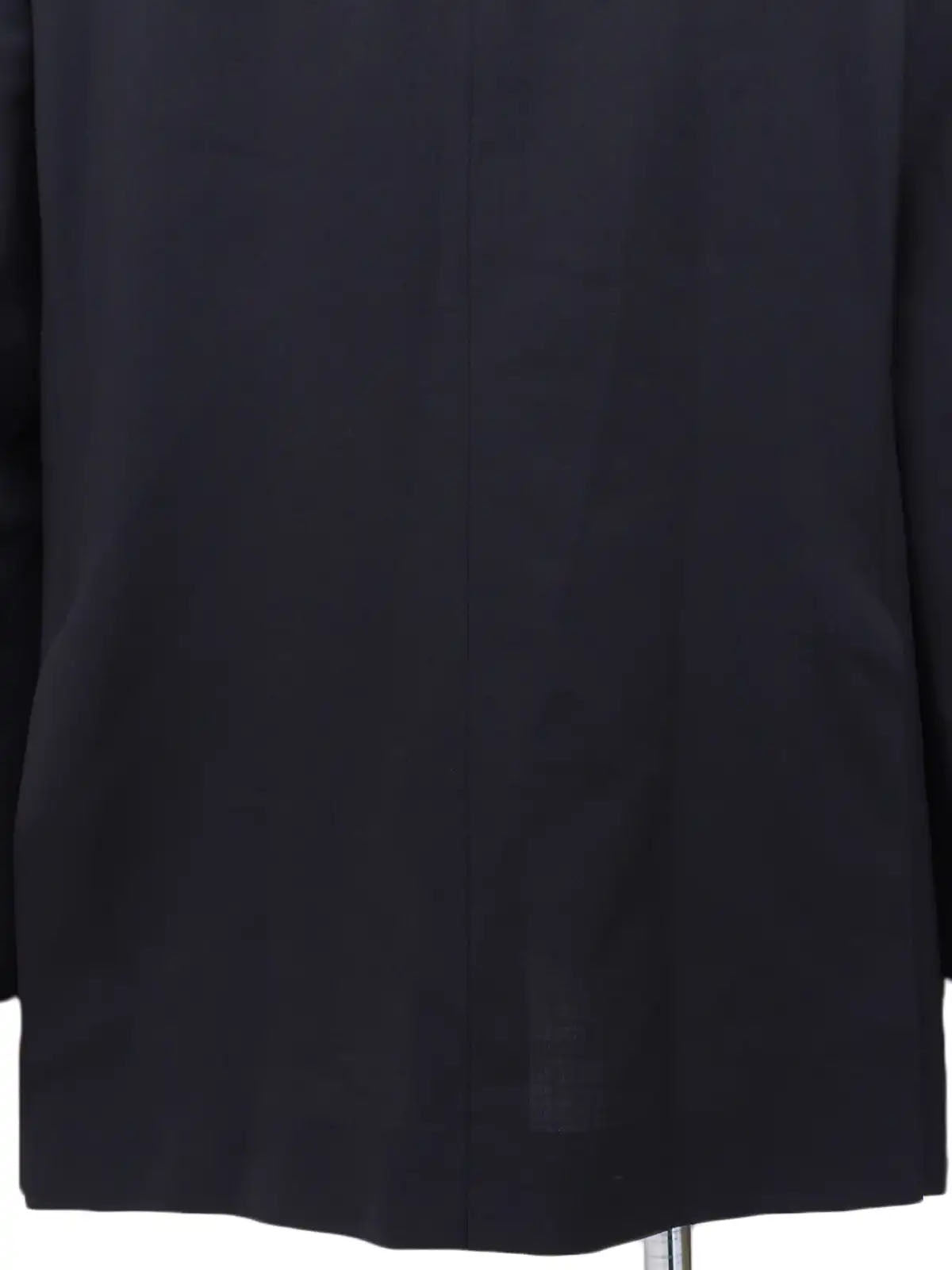 Navy wool logo button tailored jacket