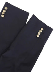 Navy wool logo button tailored jacket